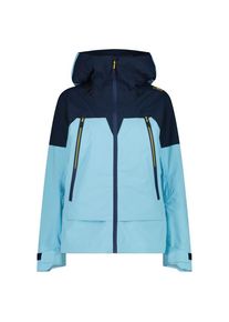 Regenjacke CMP Jacket Fix Hood 3 Layer Damen (Gr 38 |blau |wasserdicht)