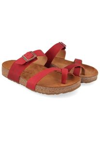 Haflinger Juno Sandalen Damen Alltag (Gr 36 |braun/rot)