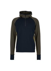 Stoic MerinoFleece260 FlenSt. Half Zip with Hood Merinohoodie Men (Gr M |blau)