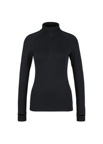 Stoic MerinoSoft245 TuleboSt Half Zip Merinoshirt Damen (Gr S |schwarz)