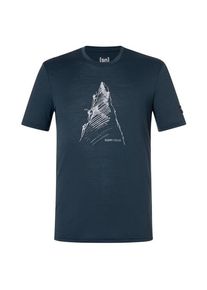 super.natural Ascenders Tee Merinoshirt Herren (Gr L |blau)