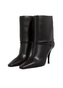 SAINT LAURENT Hohe Schuhe - Nappa Bootie Pianosa - Gr. 37 (EU) - in Schwarz - f&uuml;r Damen