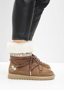 bonprix Disney Mickey Mouse Schn&uuml;r Boot, braun, Gr.38, Disney Mickey Mouse Schn&uuml;r Boot f&uuml;r den Winter