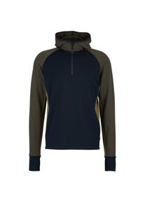 Stoic MerinoFleece260 FlenSt. Half Zip with Hood Merinohoodie Men (Gr XXL |blau)