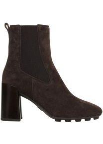Hogan Stiefel - Suede Chelsea boots - Gr. 38 (EU) - in Braun - f&uuml;r Damen