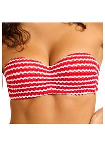 Mix & Match Bikini Seafolly Mesh Effect Bustier Bandeau Damen (Gr 34 |orange)