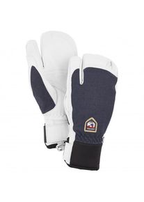 Hestra Army Leather Patrol 3 Finger Handschuhe (Größe 8 |grau/weiß)