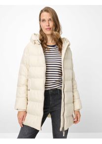 Brax Damen Steppjacke Style TORONTO canvas, hellbeige, Gr. 34