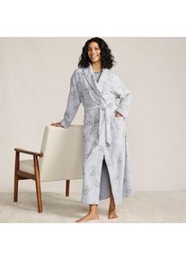 LANDS' END Bademantel mit Schalkragen, Damen,  Grau, Polyester, by Lands' End