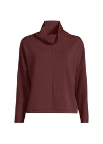 LANDS' END Samtweiches Sweatshirt, Damen,  Pink, Polyester/Polyester-Mischung/Baumwolle Modal, by Lands' End