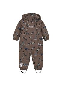 Minymo Snow Suit AOP Overall Kinder (Gr 104 |braun |wasserdicht)