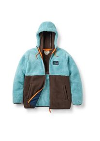 Passenger Nestling Sherpa Hooded Fleece Winterjacke Damen (Gr M |türkis)