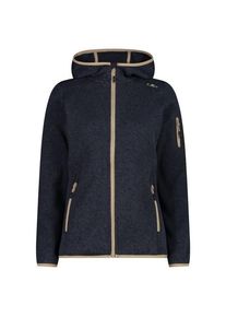 CMP Jacket Fix Hood Jacquard Knitted 3H19826 Fleecejacke Damen Wandern (Gr 50 |blau)