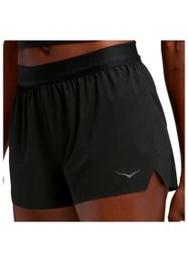Hoka One One HOKA Race Day Split Short Laufshorts Damen (Gr L |schwarz)