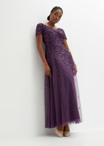 bonprix Kleid mit Pailletten, lila, Gr.36, Stylisches Kleid mit moderner Passform