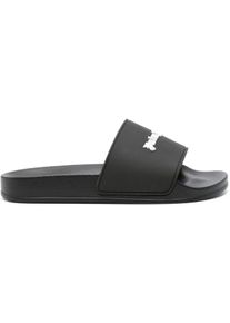 Palm Angels Sandalen - Open Toe Rubber Slides - Gr. 38 (EU) - in Schwarz - f&uuml;r Damen