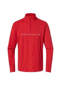 Descente Chest Logo T-Neck Fleecepullover Men (Gr 52 |rot)