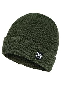 super.natural Merino Basic Beanie Mütze (Gr One Size |oliv)