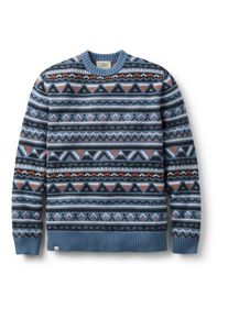 Passenger Stoked Knitted Jumper Pullover Herren (Gr L |grau/blau)