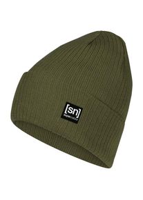 super.natural Riffler Beanie Mütze Alltag (Gr One Size |oliv)