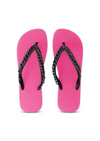 Uzurii Slipper & Pantoletten - Zehentrenner Silver Large - Gr. 45_46 - in Rosa - f&uuml;r Damen