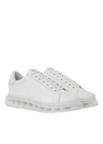 K by KARL LAGERFELD Karl Lagerfeld Low-Top Sneaker - KAPRI KUSHION SIGNIA GL&Auml;NZENDE SNEAKER - Gr. 40 (EU) - in Wei&szlig; - f&uuml;r Damen