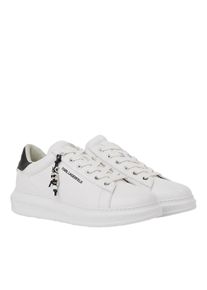 K by KARL LAGERFELD Karl Lagerfeld Low-Top Sneaker - Kapri Ikon Sneakers mit Anh&auml;nger - Gr. 45 (EU) - in Wei&szlig; - f&uuml;r Damen