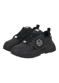 Philipp Plein Low-Top Sneaker - Lo-Top Turnschuhe Hexagon - Gr. 40 (EU) - in Schwarz - f&uuml;r Damen