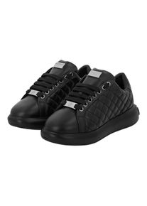 Philipp Plein Low-Top Sneaker - Lo-Top Turnschuhe Matelasse - Gr. 40 (EU) - in Schwarz - f&uuml;r Damen