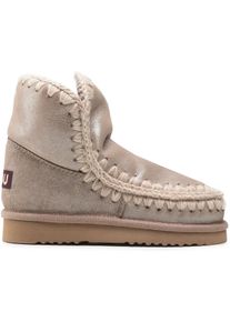 mou Stiefel - Boots Elephant Grey Microglitter - Gr. 38 (EU) - in Grau - f&uuml;r Damen