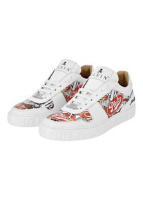 Philipp Plein Low-Top Sneaker - Lo-Top Turnschuhe Eagle - Gr. 42 (EU) - in Wei&szlig; - f&uuml;r Damen