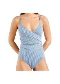 Badeanzug DEDICATED Wrap Swimsuit Klinte Damen (Gr M |blau)