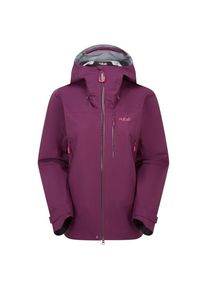 Rab Firewall Mountain Jacket Regenjacke Women (Gr 36 |lila |wasserdicht)