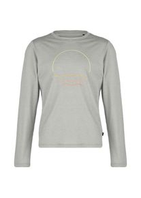 Stoic Merino155 LaholmSt. Print L/S Merinoshirt Kinder Wandern (Gr 128 |grau)
