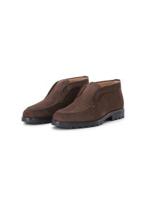 Santoni Low-Top Sneaker - Desert Boot aus Veloursleder - Gr. UK_11 - in Braun - f&uuml;r Damen