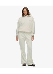 Superdry Damen Country Club Velour Jogginghose White - Gr&ouml;&szlig;e: 38 212353110026171D017