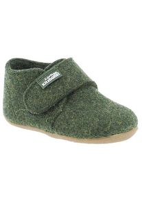 Living Kitzb&uuml;hel H&uuml;ttenschuhe Living Kitzb&uuml;hel Franzi Filz Klettschuh Kinder (Gr 21 |oliv)