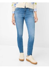Brax Damen Five-Pocket-Hose Style SHAKIRA USED LIGHT BLUE, denim hellblau, Gr. 34