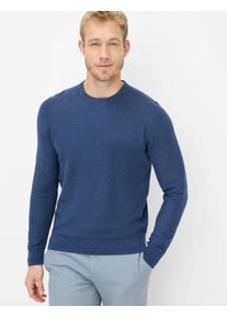 Brax Herren Strickpullover Style RICK cove, Blau, Gr. XL