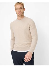 Brax Herren Strickpullover Style RICK beach, Beige, Gr. XL