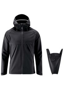 Mamalila Softshell-Tragejacke Allrounder Dad Softshelljacke Herren (Gr M |schwarz |wasserdicht)