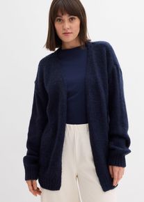 bonprix Oversize-Grobstrickjacke, blau, Gr.36/38 (S), Weicher Cardigan im modernen Look