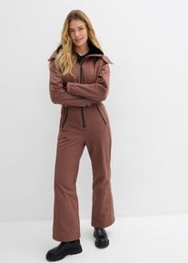 bonprix wasserabweisender warmgef&uuml;tterter Softshell-Skianzug, braun, Gr.42, wasserabweisender, warmgef&uuml;tterter Softshell-Skianzug