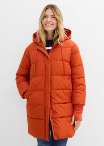 bonprix wasserabweisender Funktions- Steppmantel, orange, Gr.56, Bequemer Funktions-Steppmantel, weit geschnitten, aus BIONIC-FINISH&reg; ECO
