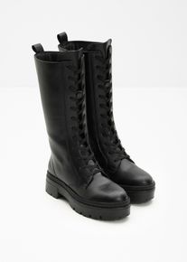 bonprix Schn&uuml;rstiefel, schwarz, Gr.42, Vielseitig kombinierbarer Schn&uuml;rstiefel