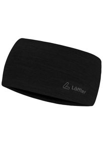 L&ouml;ffler Stirnband L&ouml;ffler Merino Wool Headband Wide (Gr One Size |schwarz)