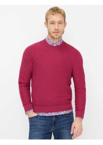 Brax Herren Strickpullover Style RICK magenta, dunkelrot, Gr. M