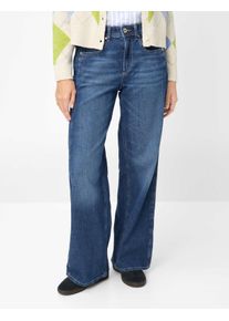 Brax Damen Five-Pocket-Hose Style MORGAN USED REGULAR BLUE, denim blau, Gr. 48