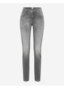 Brax Damen Five-Pocket-Hose Style SHAKIRA USED LIGHT GREY, denim hellgrau, Gr. 44