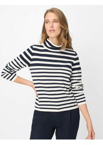 Brax Damen Strickpullover Style LESLEY navy, dunkelblau, Gr. 34